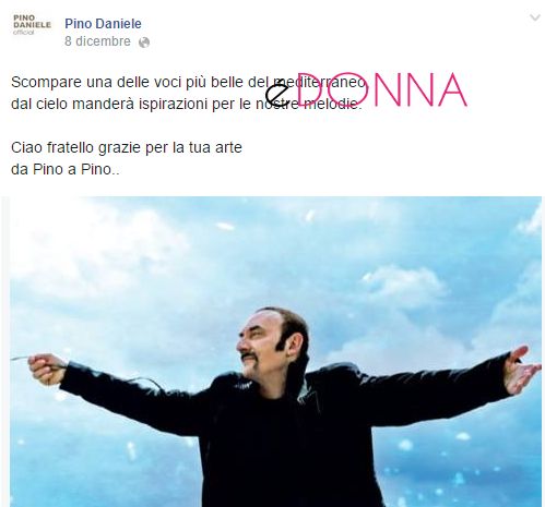 pino daniele messaggio